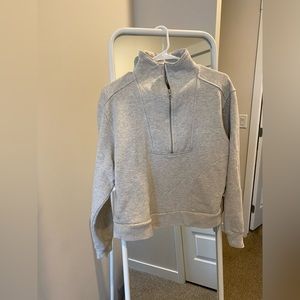 Everlane Crew Half Zip Sweatshirt
